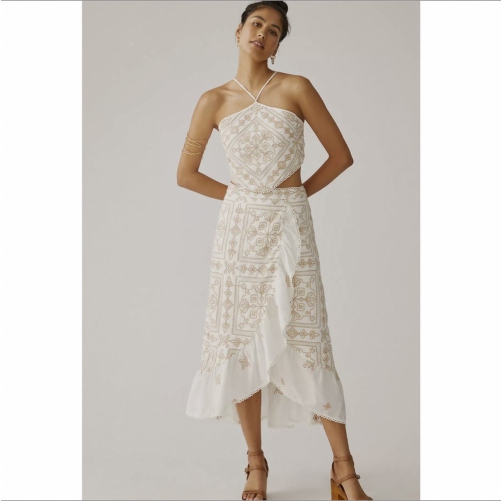 Bundle Anthropologie Bare embroidered set❤️❤️❤️❤️